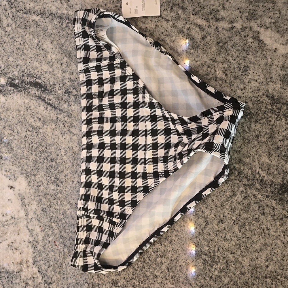 Beach Bump Maternity Size XS Gingham Bikini Bottom